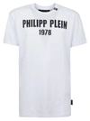 PHILIPP PLEIN T-SHIRT ROUND NECK SS PP1978,MTK5246.PJY002N 01 WHITE