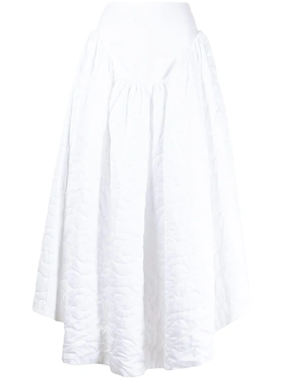 Mehtap Elaidi Asymmetric Maxi Skirt In Weiss
