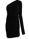Dsquared2 One Shoulder Dress In Schwarz