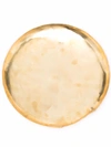 Parts Of Four Brass Raised-trim Plate In Gold