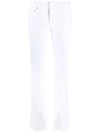 Frame Slit-detail Denim Jeans In Weiss