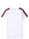 GIVENCHY T-SHIRT WITH BANDS ON THE SLEEVES,H25246 10B