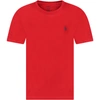 RALPH LAUREN RED T-SHIRT FOR BOY WITH PONY LOGO,832904038