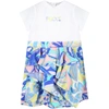 EMILIO PUCCI MULTICOLOR ROMPER FOR BABY GIRL WITH LOGO,9P1541 J0019 100