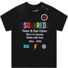 Dsquared2 Black T-shirt For Baby Boy With Multicolor Logo In Black