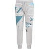 KENZO GREY SWEATPANT FOR BOY WITH FISHES,K24029 A41