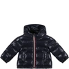 MONCLER BLUE NEW AUBERT JACKET FOR BABY BOY WITH ICONIC PATCH,951 - 1A535 - 20 - 68950 742