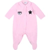 CHIARA FERRAGNI PINK JUMPSUIT FOR BABY GIRL,558204 8024 0090