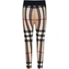 BURBERRY BEIGE LEGGINGS FOR GIRL WITH CHECK VINTAGE,8041035