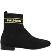 BALMAIN BLACK BOOTS FOR GIRL,6P0086 Z0067 930GL