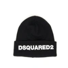 DSQUARED2 BLACK BEANIE WITH LOGO,KNM0001-15040001-M063
