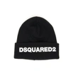 Dsquared2 Embroidered Logo Patch Beanie In Nero