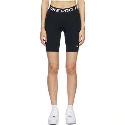 Nike Pro Women's Dri-fit High-rise Bike Shorts In Black/white