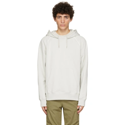 Helmut Lang Taupe Raglan Sleeve Hoodie In Grau