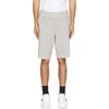 Helmut Lang Straight-leg Cotton Track Shorts In Vapor Heather