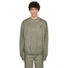 HELMUT LANG KHAKI MILITARY SWEATSHIRT