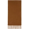 Max Mara Womens Cuoio Wsdalia Brand-embroidered Cashmere Scarf 1 Size In 034 Tobacco