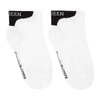 Alexander Mcqueen Logo Branded Ankle Sport Socks In White