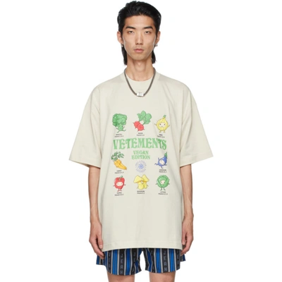 Vetements Oversized Printed Cotton-jersey T-shirt In White