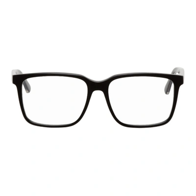 Gucci Black Rectangle Glasses In 001 Black