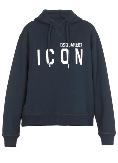 Dsquared2 Sweatshirt With Icon Logo In Blue