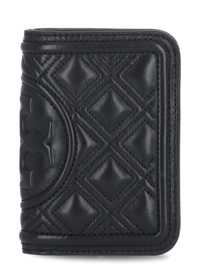 Tory Burch Leather Wallet In Black