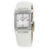 Tissot T2 Mother Of Pearl Dial White Leather Ladies Watch T0903106611600 In Mother Of Pearl,silver Tone,white