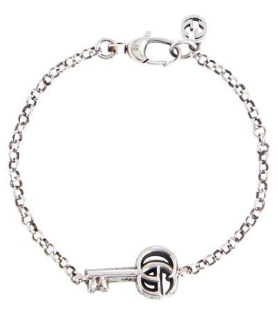 Gucci Double G Key Sterling Silver Bracelet