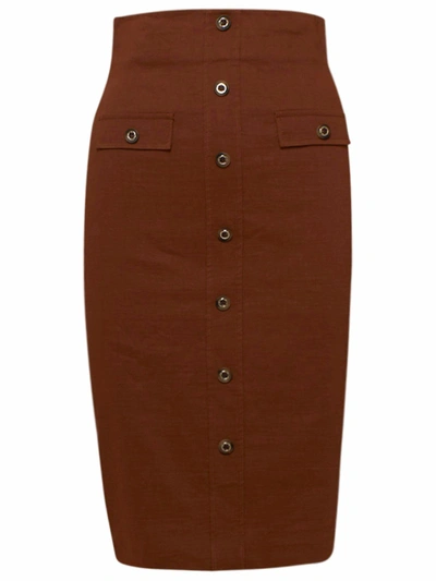 Pinko Button In Brown