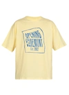 Opening Ceremony Warped Logo-print Cotton T-shirt In Pale Lemon