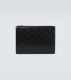 GUCCI OUVERTURE GG EMBOSSED POUCH,P00583862