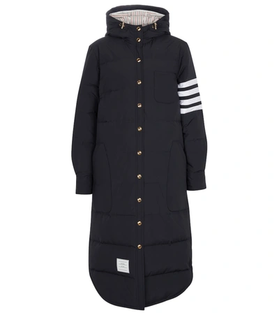 Thom Browne Knee-length Down-filled Puffer Jacket In Navy