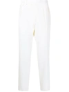 POLO RALPH LAUREN DOUBLE-PLEAT HIGH-WAISTED TROUSERS