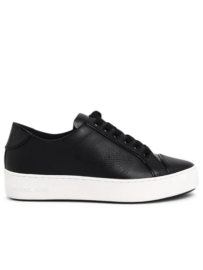 Michael Michael Kors Irving Logo-print Leather Trainers In Black