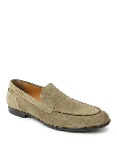 Bruno Magli Men's Sino Moc-toe Suede Loafers In Sand Lin Suede