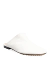 Bottega Veneta Womens White Dot Sock Leather Mules 5.5 In White