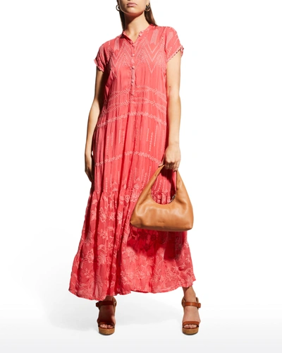 embroidered fruit maxi dress Athens Dress main image 0