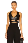 ALAÏA EDITION 1984 WRAP BUSTIER TOP,ALIA-WS40