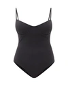 Totême Black Bra One-piece Swimsuit