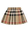 BURBERRY BABY VINTAGE CHECK COTTON-BLEND SKIRT,P00577375