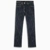 FERRAGAMO BLUE JEANS WITH LEATHER POCKETS,0746493CO-J-FERRA-BL