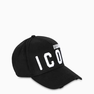 Dsquared2 Black Logoed Icon Baseball Cap