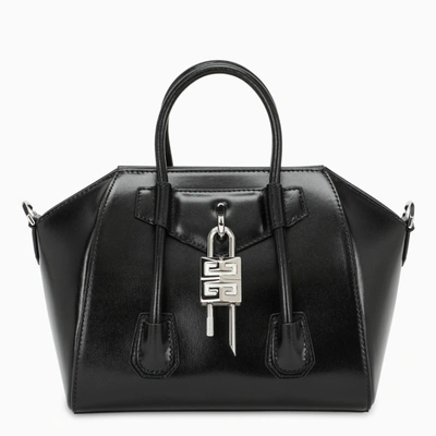 Givenchy Black Mini Antigona Lock Bag