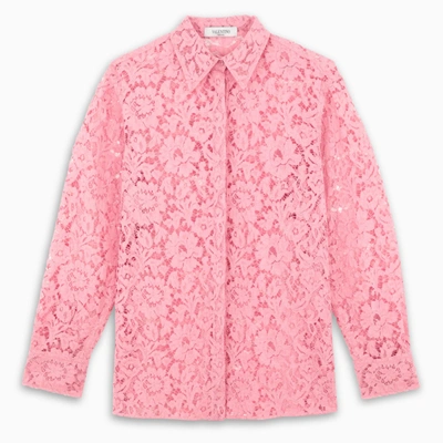Valentino Pink Semi-sheer Shirt