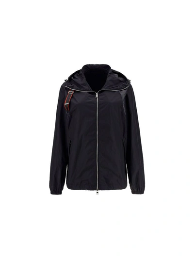 Alexander Mcqueen Logo Windbreaker In Black