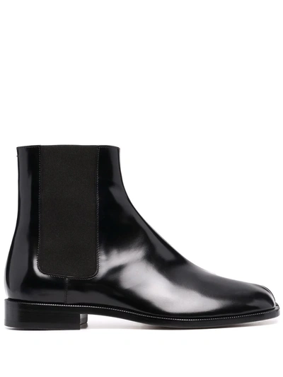 Maison Margiela Tabi Toe Ankle Boots In Black