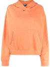 Nike Women's Cotton Acid Wash Hoodie In Orange