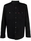 Levi's Levis Barstow Western Long Sleeved Shirt Black In Schwarz