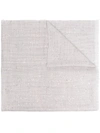 Brunello Cucinelli Silk-cashmere Blend Sequinned Scarf In Grey