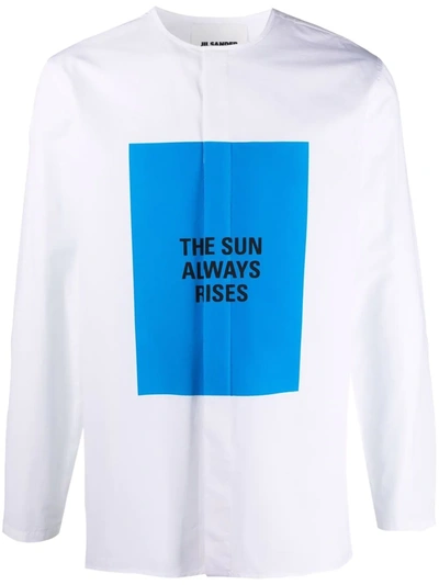 Jil Sander The Sun Always Rises Shirt In White